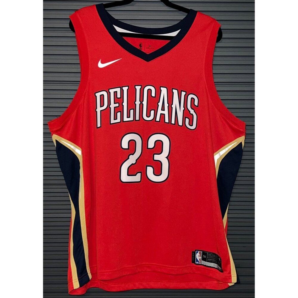Nike Pelicans Anthony‎ Davis #23 Red NBA Swingman Jersey Mens Size 56